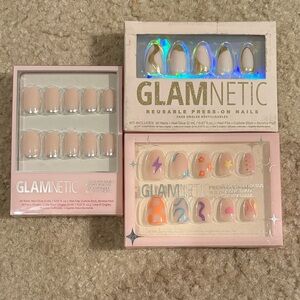 NIB Glamnetic Reusable Press-On Nails 3 Sets